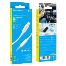 Кабель BOROFONE BL9 AUX Lightning - jack 3.5мм 1МЕТР БІЛИЙ