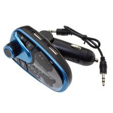 FM Модулятор M1 Bluetooth / гучномовець ЧОРНО-СИНІЙ