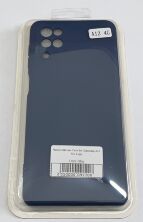 Чохол Silicone Case for Samsung A12 No Logo Dark Blue