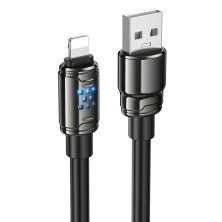 USB кабель HOCO U143 USB - Lightning, 1 метр, чорний