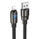USB кабель HOCO U143 USB - Lightning, 1 метр, чорний
