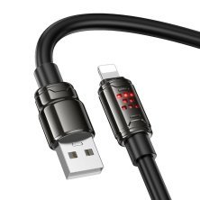 USB кабель HOCO U143 USB - Lightning, 1 метр, чорний