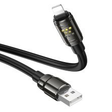 USB кабель HOCO U143 USB - Lightning, 1 метр, чорний
