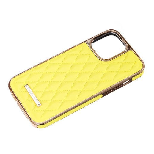 Чохол Puloka Leather Case для Apple iPhone 13/14 Yellow