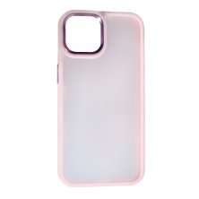 Чохол Matte Metal Buttons для Apple iPhone 13/14 Pink Sand