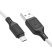 USB кабель HOCO X90 silicone USB - micro USB 1 MЕТР, білий