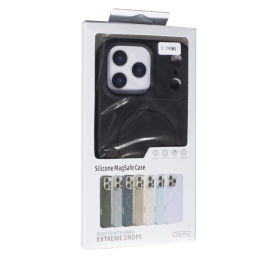 Силіконовий чохолНакладка Color (With Magnit) для Apple iPhone 17 Pro Max Black