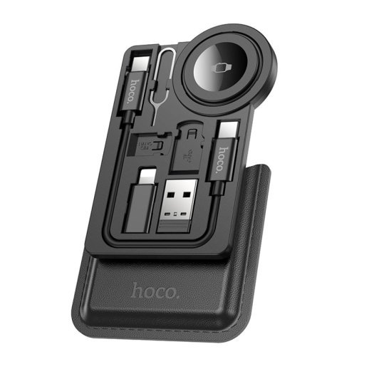 Бездротовий зарядний пристрій HOCO CW58 Multi-Functional Watch Wireless Charger для Apple Watch, чорний