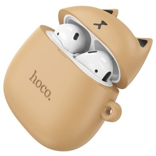 Бездротові навушники HOCO EW45 CARAMEL CAT, світло-коричневий