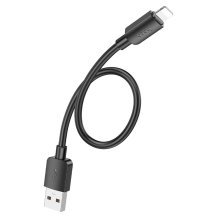 USB кабель HOCO X96 USB - Lightning, 0.25 метри, чорний