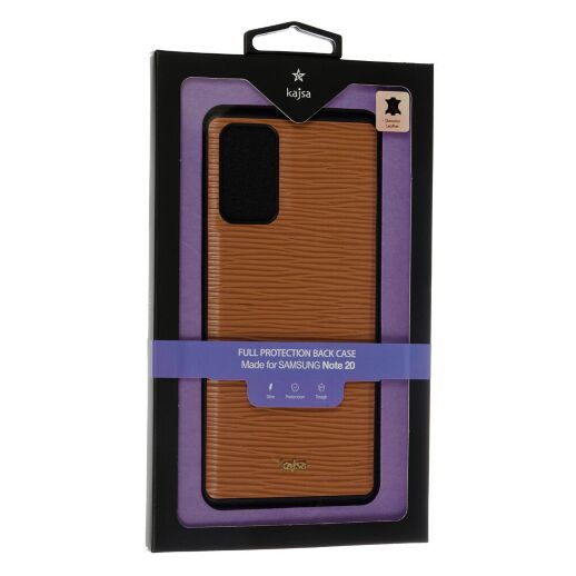 Накладка Kajsa Wave для Samsung Note 20 Brown