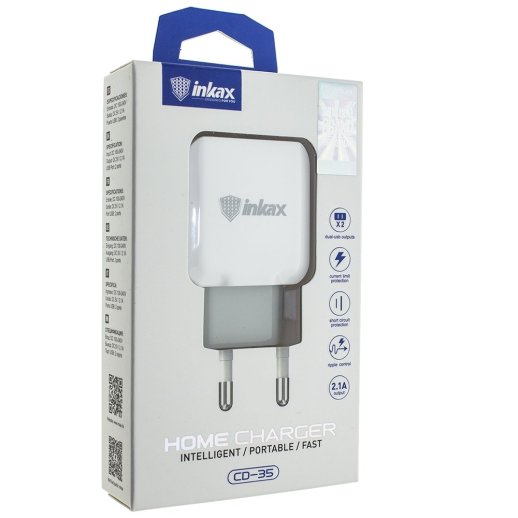 Зарядний пристрій INKAX CD-35 2.1A | 2 USB