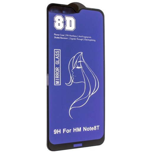 Захисне скло до телефону 8D MIRROR XIAOMI Redmi Note 8T 2019