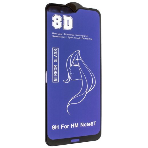 Захисне скло до телефону 8D MIRROR XIAOMI Redmi Note 8T 2019