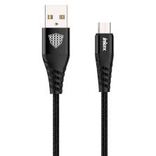 КАБЕЛЬ USB INKAX CB-02 MICRO  Тканинна обплетення 1 метр 2,1А