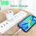 Мережевий зарядний пристрій DENMEN DC05L + CABLE USB Lightning 2.4A 2USB