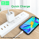 Мережевий зарядний пристрій DENMEN DC05L + CABLE USB Lightning 2.4A 2USB