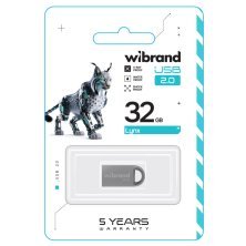USB флеш 32Gb Wibrand lynx USB 2.0 Silver