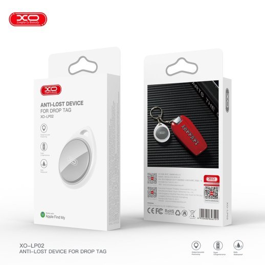 GPS ТРЕКЕР XO LP02 ANTI-LOST DEVICE, БIЛИЙ