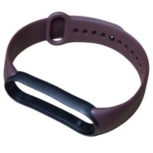 Ремінець силіконовий для XIAOMI MI BAND 5 / 6 / 7 двокольоровий 1_BROWN-BLACK