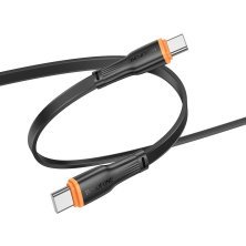 USB-C кабель BOROFONE BX118 Esplendido Type-C - Type-C 60W, 3A, 1 метр, чорний