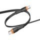 USB-C кабель BOROFONE BX118 Esplendido Type-C - Type-C 60W, 3A, 1 метр, чорний