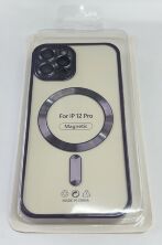 Case Magsafe With Frame for Apple Iphone 12 Pro Deep Purple