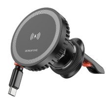 Автомобільний тримач BOROFONE BH207 бездротова швидка зарядка