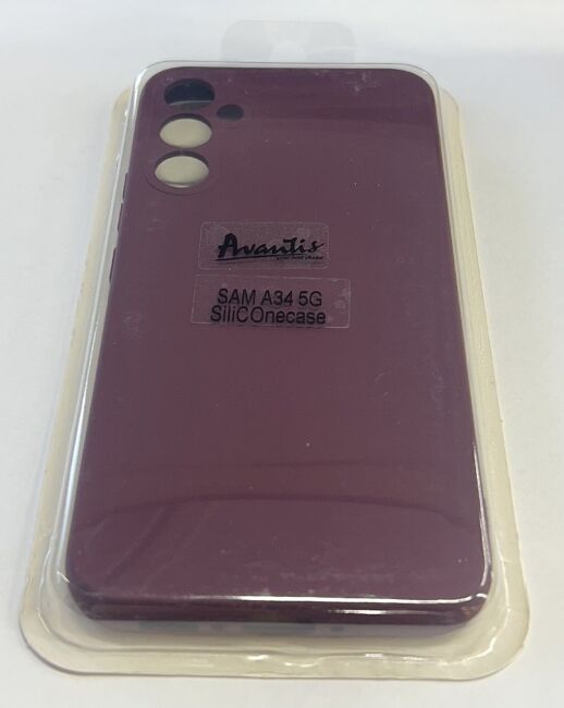 Avantis Full Silicone Case Samsung A34 Dark Blue