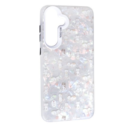 Чохол Soft Milky для Samsung S25 FE Love cat