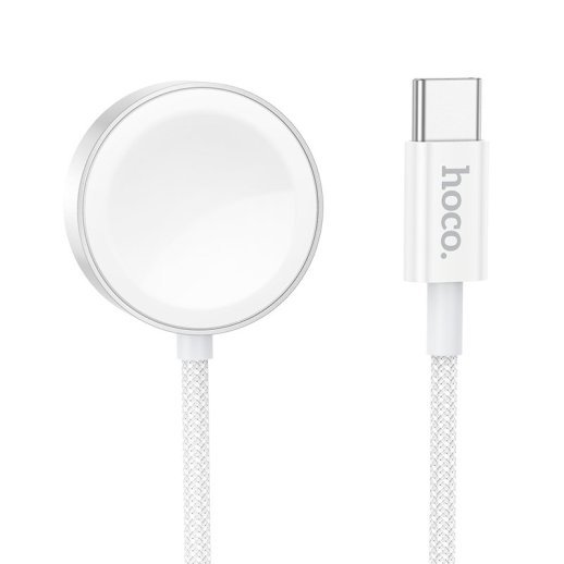 Бездротовий зарядний пристрій HOCO CW59 для Apple Watch / Samsung Watch, білий