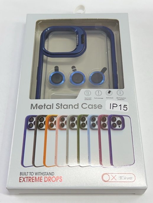 Чехол Metal Stand Case Apple Iphone 15 Orange 2