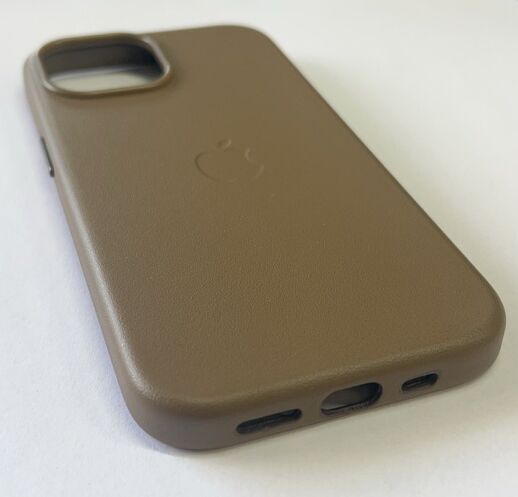 Чехол Leather Case Apple Iphone 15 MagSafe Violet