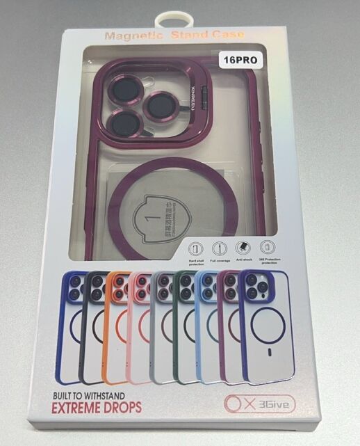 Чехол Magnetic Stand and Magsafe Apple Iphone 16 Pro Dark Green