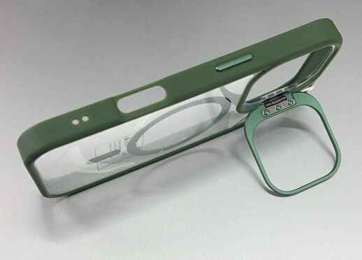 Чехол Magnetic Stand and Magsafe Apple Iphone 16 Pro Dark Green