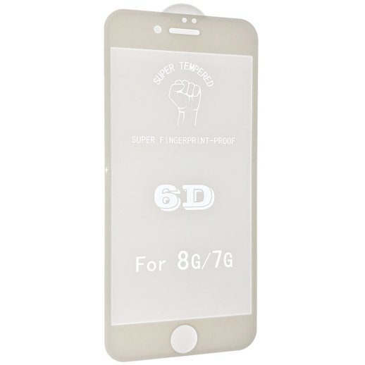 Захисне скло 6D ORIGINAL для APPLE IPHONE 7 | 8 БІЛИЙ