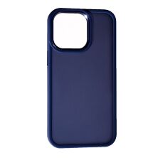 Накладка Matte Metal Buttons для Apple iPhone 13 Pro Max Dark Blue