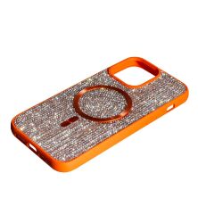 Накладка Diamond Magsafe для Apple iPhone 16 Pro Max Orange
