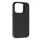 Накладка Leather Carbon With Magnetic для Apple iPhone 14 Pro Black