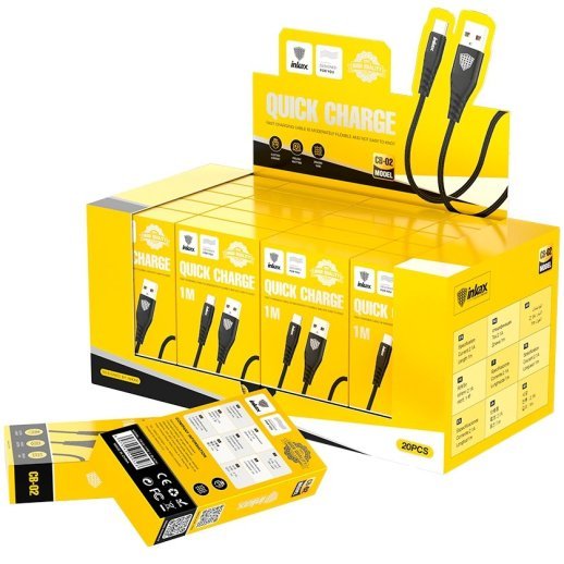 КАБЕЛЬ USB INKAX CB-02 TYPE-C Тканинна обплетення 1 метр 2,1А