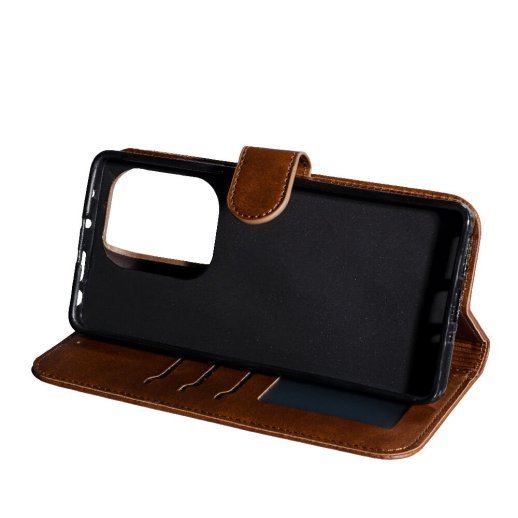 Flip Cover "Business" для Xiaomi Redmi Note 13 Pro (4G) /Poco M6 Pro (4G) Dark Brown