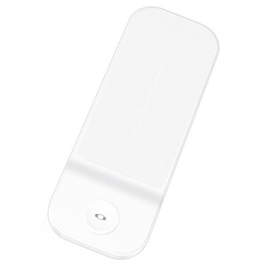 Бездротовий зарядний пристрій HOCO CQ6 3В1 GALAXY WATCH БIЛИЙ