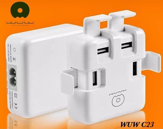 Мережевий зарядний пристрій WUW C23 4 PORTS 20W
