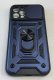 Armor Case With Curtain for Apple Iphone 12 Pro 6,1 Dark Blue