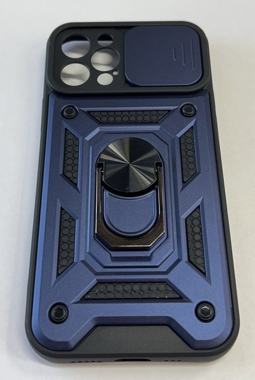 Armor Case With Curtain for Apple Iphone 12 Pro 6,1 Dark Blue