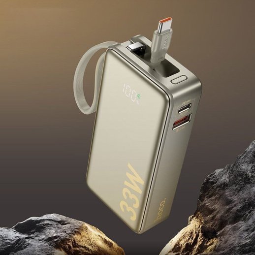 Універсальна мобільна батарея (УМБ) HOCO Q27A Jewel PD 33W 10000 mAh, золотий