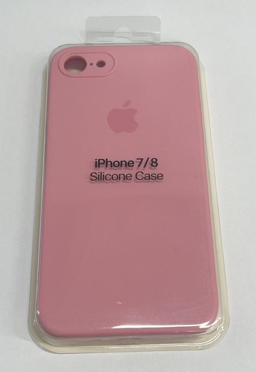 Чохол Silicone Case Copy Apple iPhone 7 / 8 / SE Square Light Pink, 06