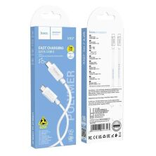 USB-C кабель HOCO X107 Type-C - Type-C 1м, БІЛИЙ