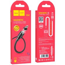 USB кабель HOCO X52 Магнітний USB - Lightning 1метр, чорний