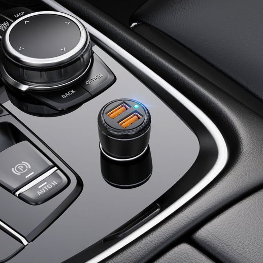 Автомобільний зарядний пристрій BOROFONE BZ17 Core dual port QC3.0 car charger